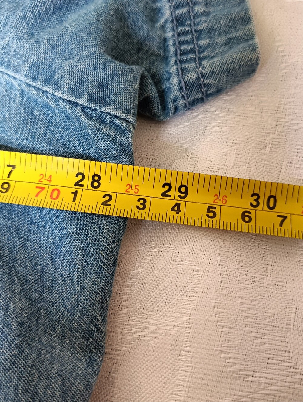 Vintage Country Store Denim Dress Short Sleeve Lady Bugs Embroidered Pockets 3XL - Picture 11 of 11